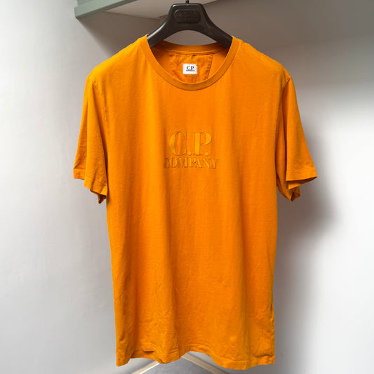 CP Company Orange Logo T shirt - Large ptp21.5”