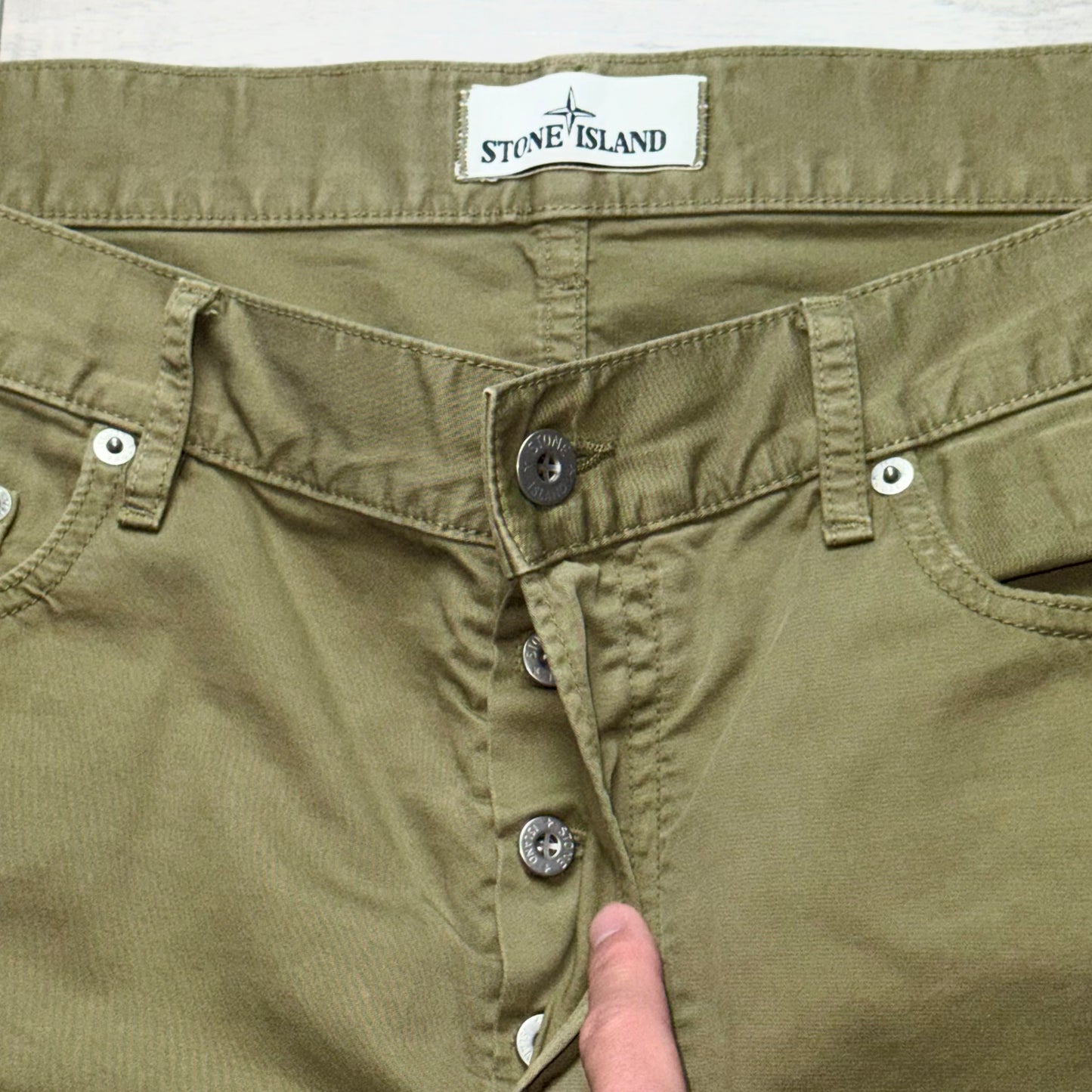 Stone Island Badge Chinos - 36W 31L