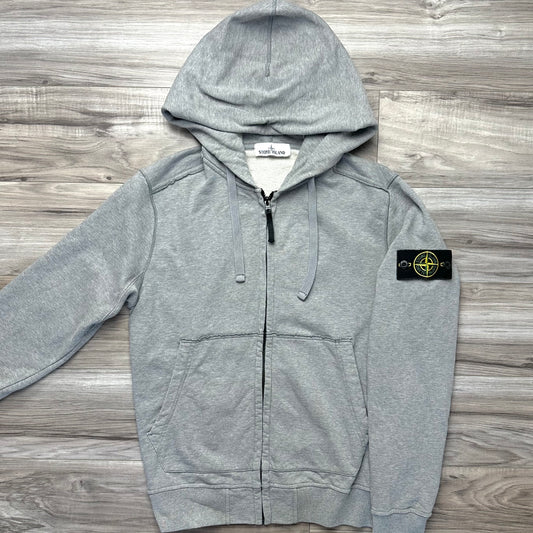 Stone Island Full Zip Badge Hoodie