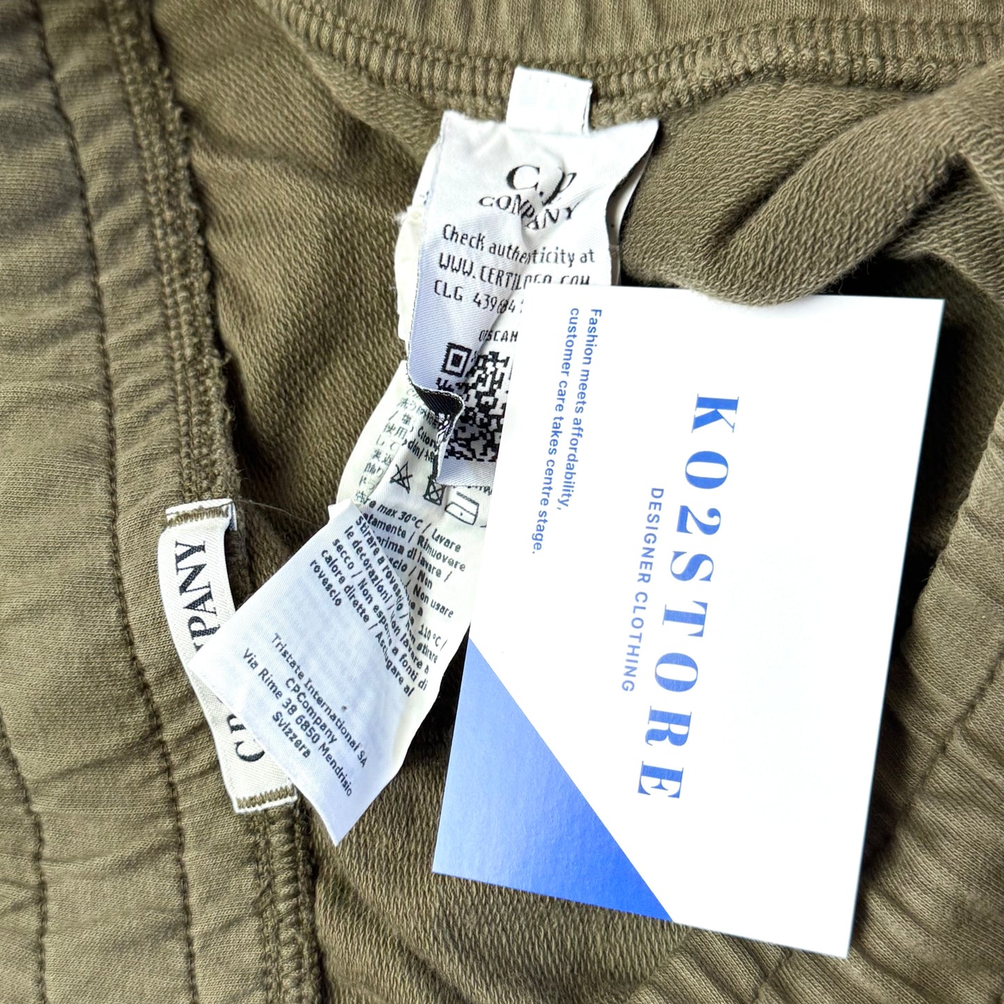 CP Company Fleece Lens Shorts - Small 30W