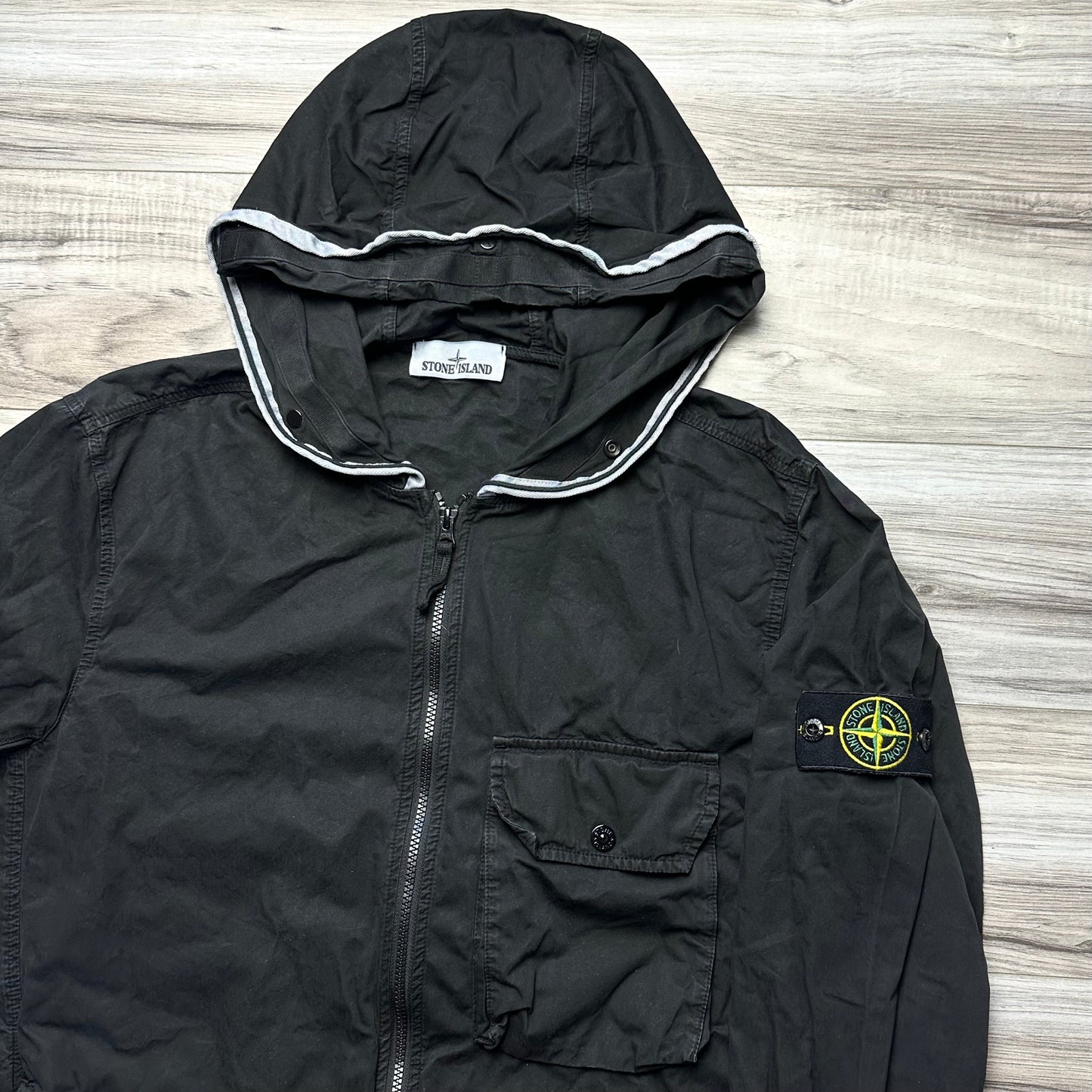 Stone Island Hooded Badge Overshirt