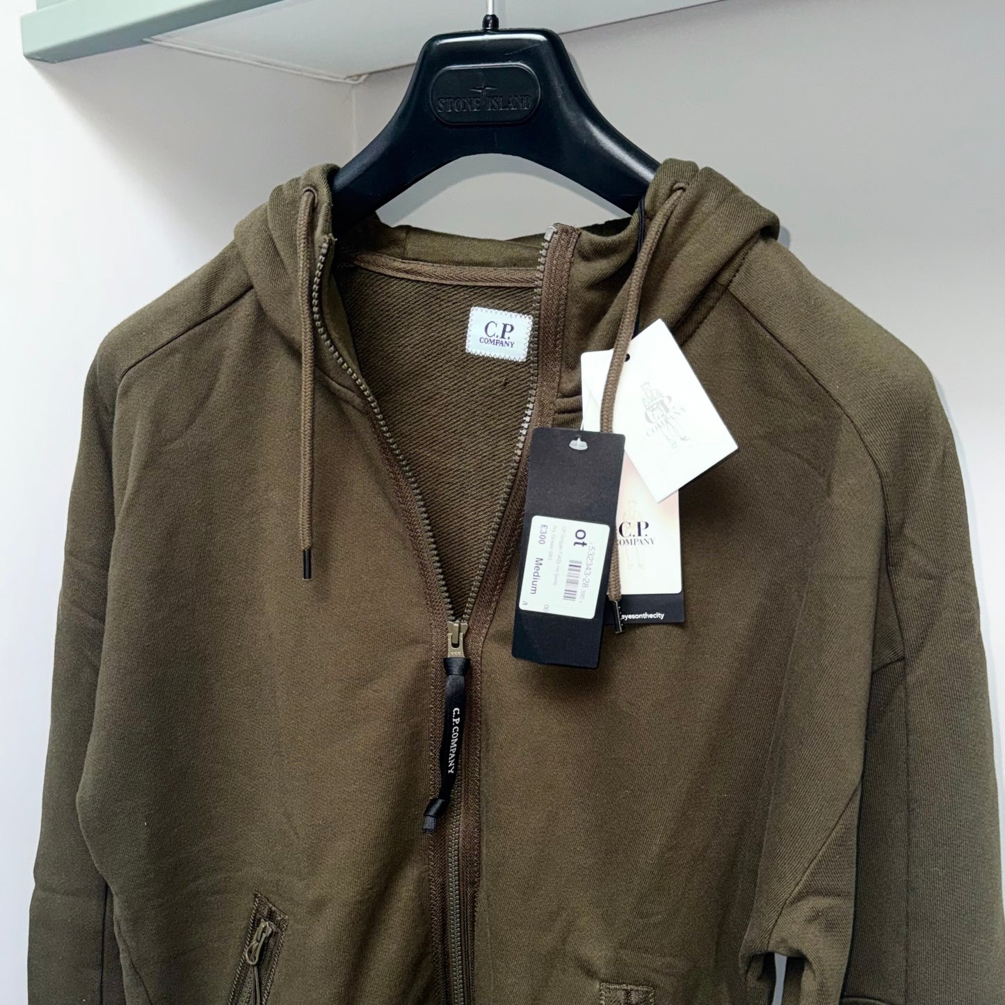 CP Company Full Zip Goggle Hoodie - Medium ptp21”