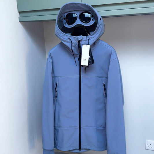 CP Company Infinity Blue Shell-R Full Zip Goggle Jacket - 3XL ptp26”