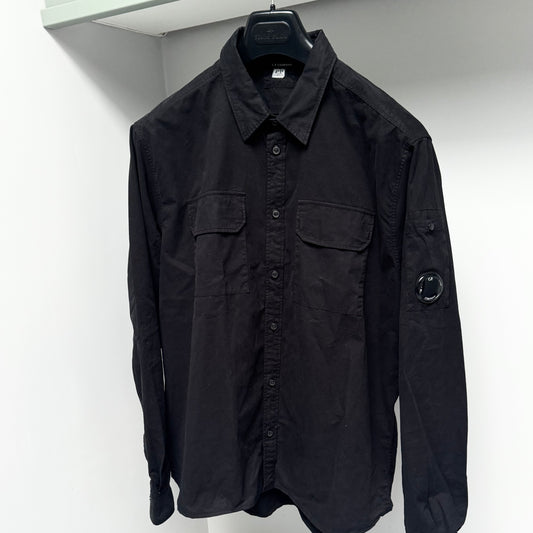 CP Company Gabardine Button Up Lens Overshirt - Large ptp22.5”
