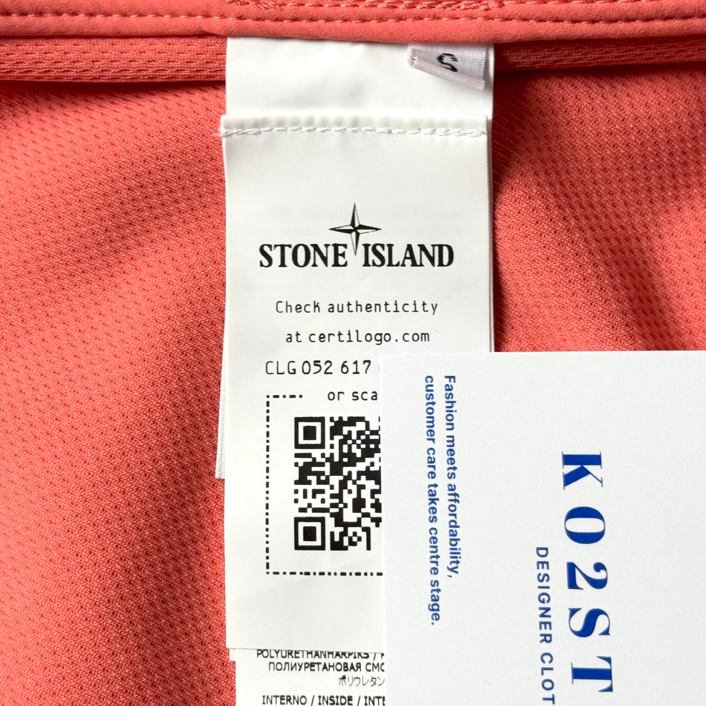 Stone Island Light Soft Shell-R e.dye Technology Full Zip Badge Jacket - Small ptp20.5”