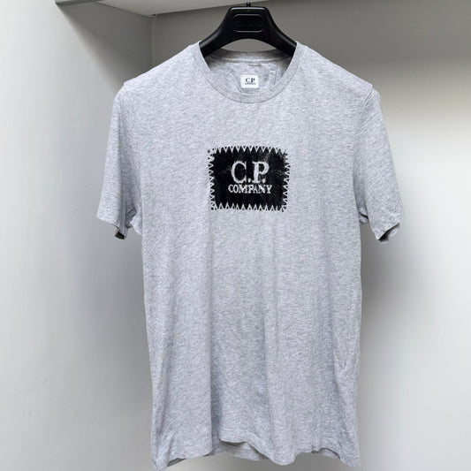 CP Company Grey Logo T shirt - Medium