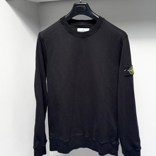 Stone Island Black Pullover Sweatshirt - Large ptp21”