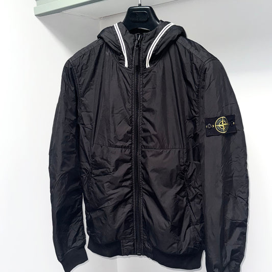 Stone Island Garment Dyed Crinkle Reps NY With Primaloft-TC Full Zip Badge Jacket - Small ptp21”