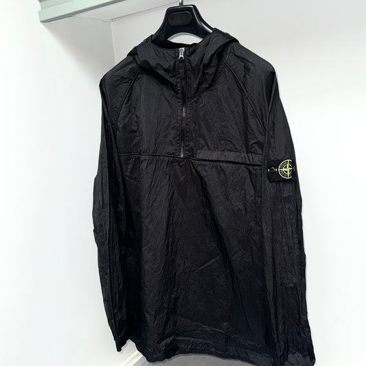 Stone Island Nylon Metal Watro-TC In Econyl Regenerated Nylon Quarter Zip Pullover Badge Smock - XL ptp25.5”