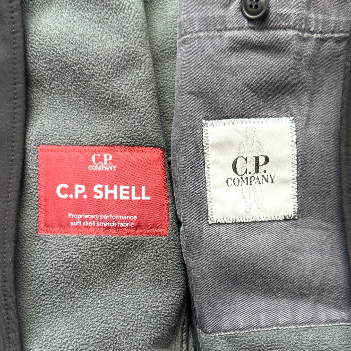 CP Company Soft Shell Full Zip Lens Jacket - Large ptp22”