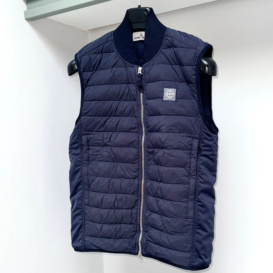 Stone Island Loom Woven Down Chambers Stretch Nylon-TC Patch Gilet - Small ptp19.5"