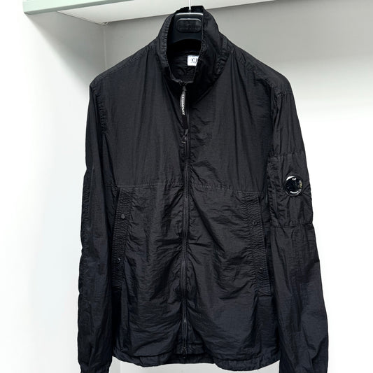 CP Company Black Taylon L Nylon Full Zip Lens Jacket - Large ptp22.5”