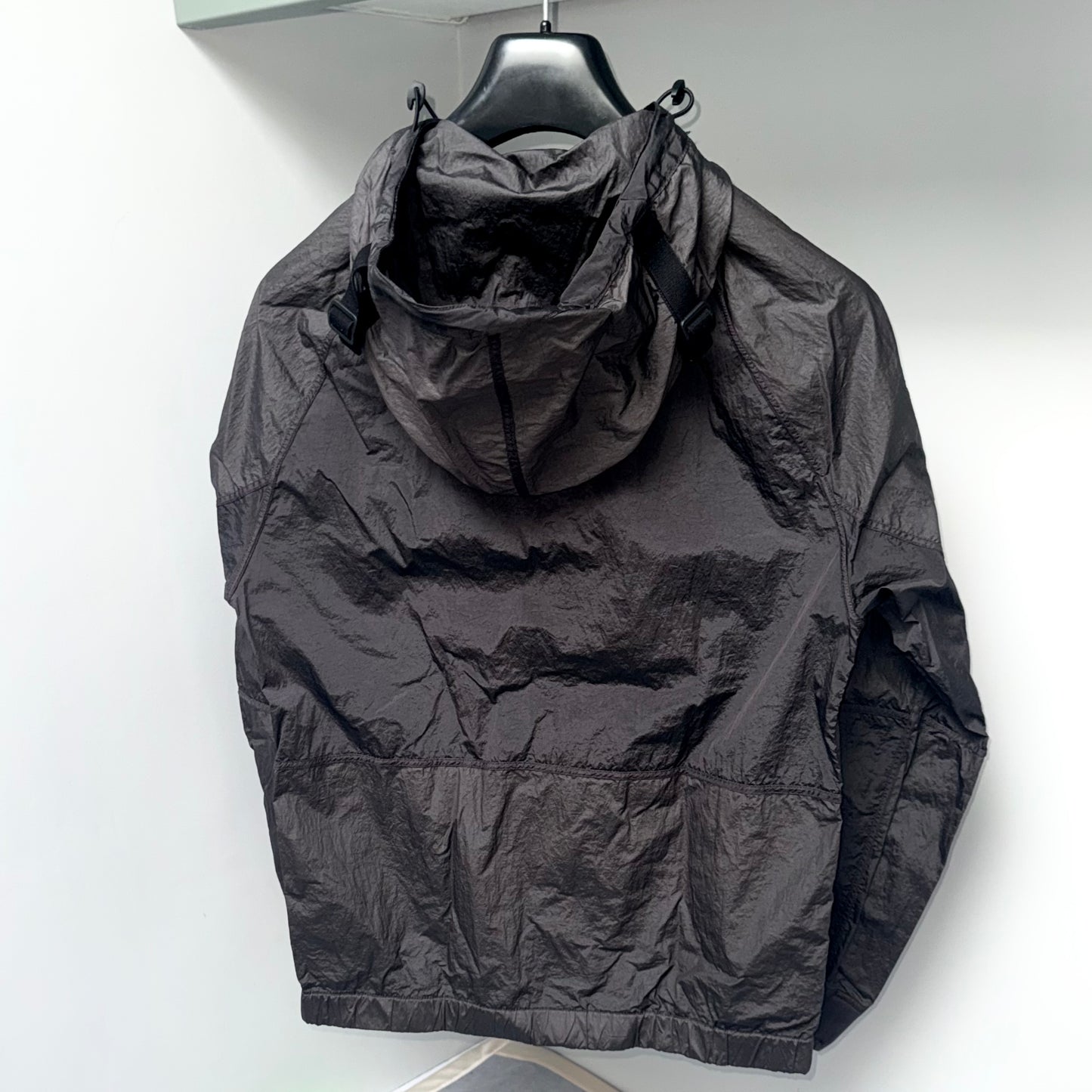 Stone Island Nylon Metal Watro-TC In Econyl Regenerated Nylon Full Zip Badge Jacket - Small ptp20.5”