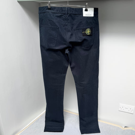 Stone Island Navy Blue Denim Jeans - 34W 34L Regular Tapered Fit