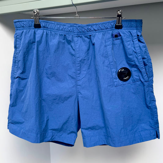 CP Company Blue Flatt Nylon Utility Swim Shorts - Large 34W