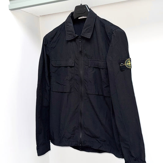 Stone Island Nylon Full Zip Badge Overshirt - Small