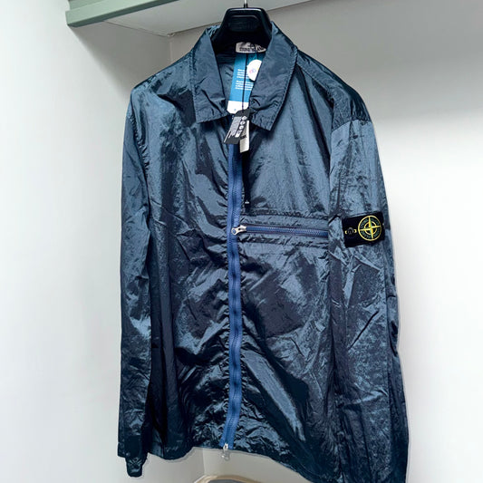 Stone Island Nylon Metal Econyl Full Zip Badge Overshirt - XXL ptp24.5”
