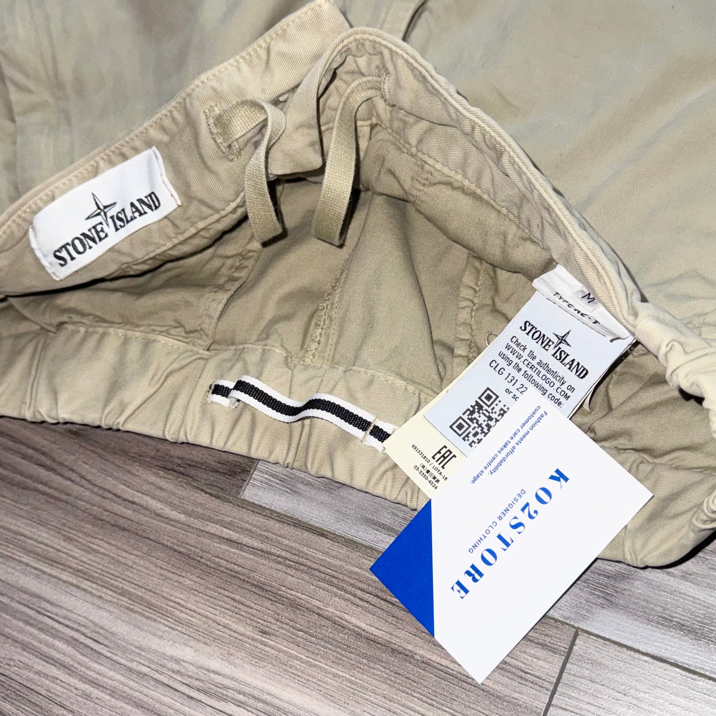 Stone Island Badge Cargo Trousers - 32W 30L