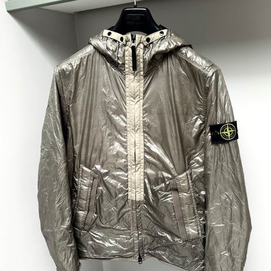 Stone Island Pertex Quantum Y With Primaloft Insulation Technology Full Zip Badge Jacket - Medium ptp21.5”