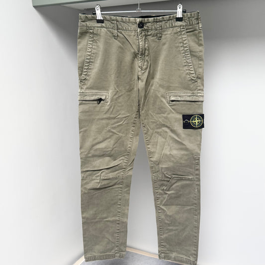 Stone Island Green Cargo Trousers - 30W 28L