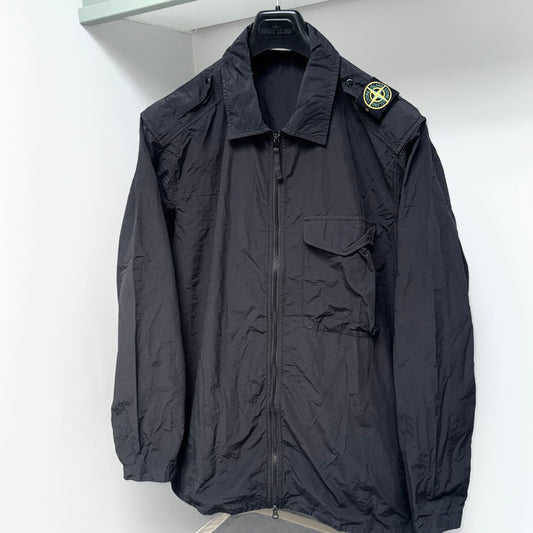 Stone Island Naslan Light Full Zip Shoulder Badge Overshirt - XXL ptp25.5”