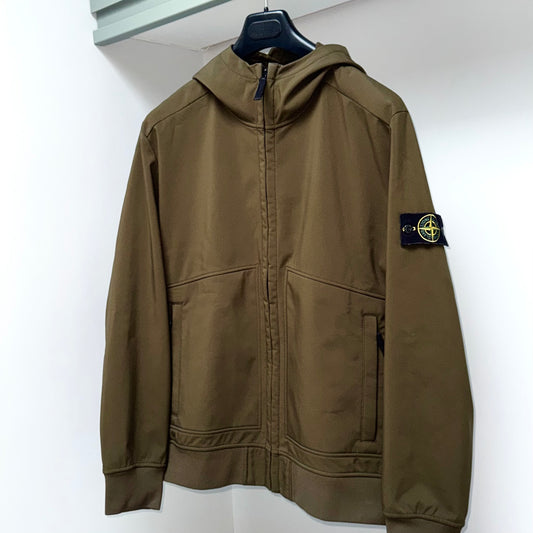 Stone Island Soft Shell-R Full Zip Badge Jacket - XXL ptp24.5”