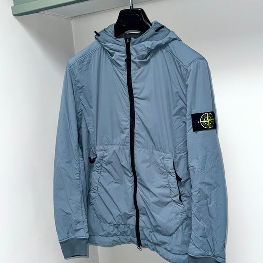 Stone Island Comfort Tech Composite Polartec Alpha Technology Padded Full Zip Badge Jacket - Small ptp21”