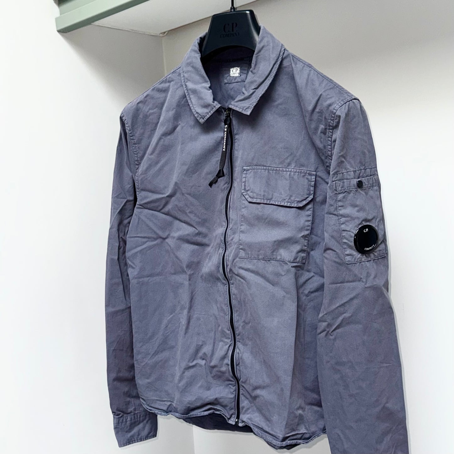 CP Company Full Zip Lens Overshirt - Small ptp19.5”
