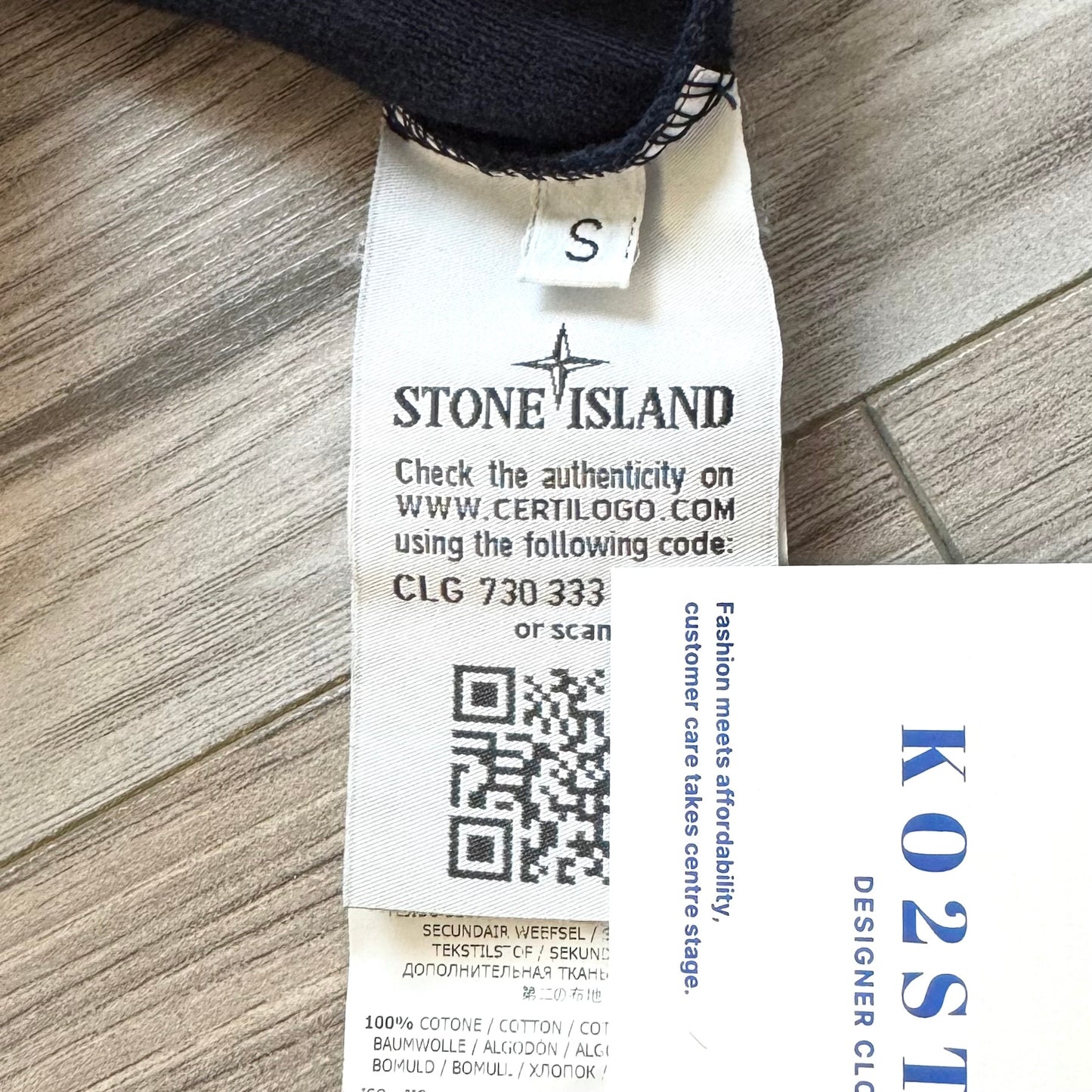 Stone Island Ghost Pullover Badge Sweatshirt - Small ptp19.5”