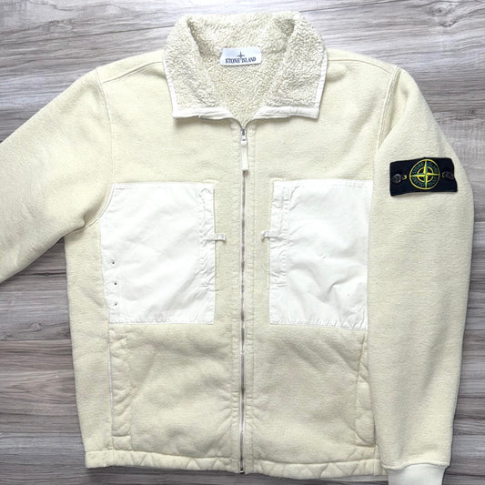 Stone Island Plated Terry Fleece Badge Jacket - Medium