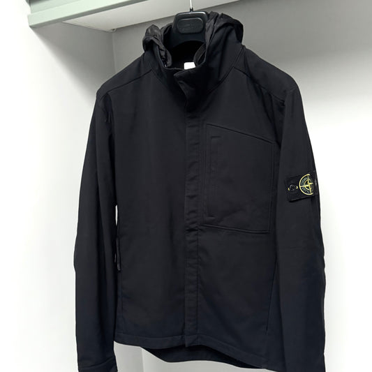 Stone Island Soft Shell-R Full Zip Badge Jacket - Medium ptp21”