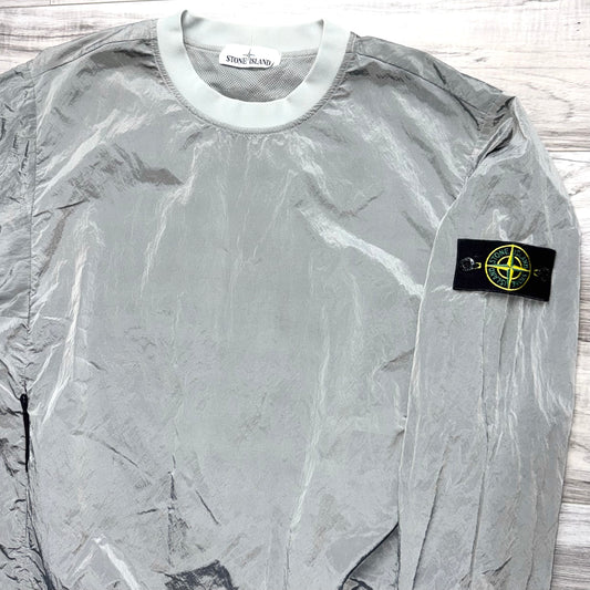 Stone Island Nylon Metal Pullover Badge Sweatshirt - Medium ptp22”