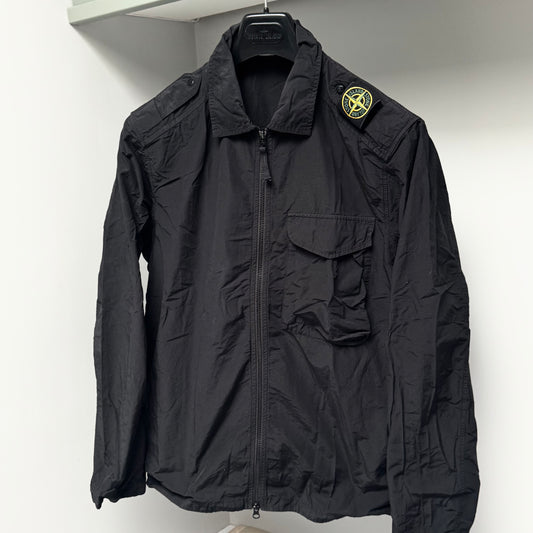 Stone Island Naslan Light Full Zip Shoulder Badge Overshirt - Medium ptp21.5”