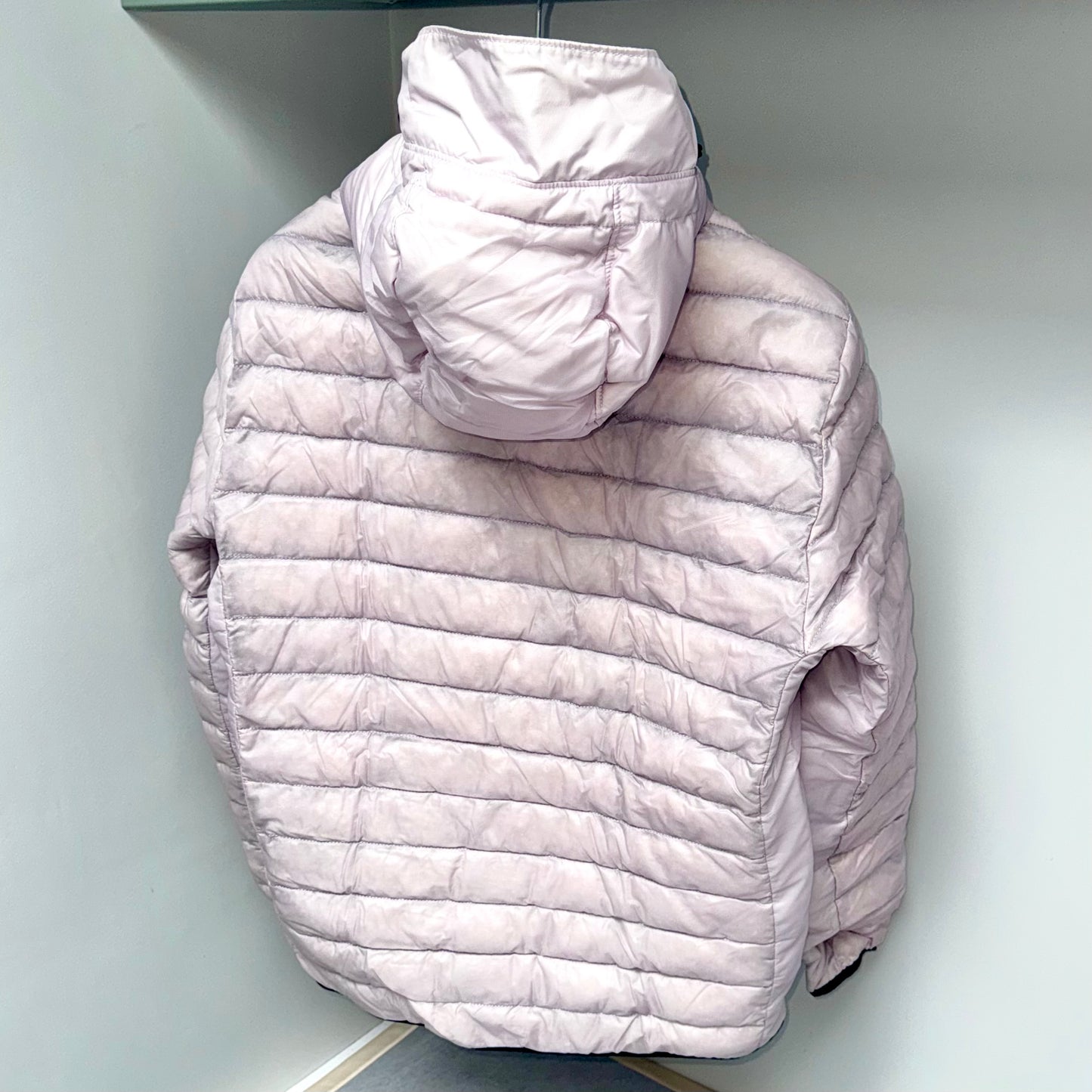 Stone Island Bio-Based Ripstop Nylon Down Full Zip Badge Jacket - Large ptp22”