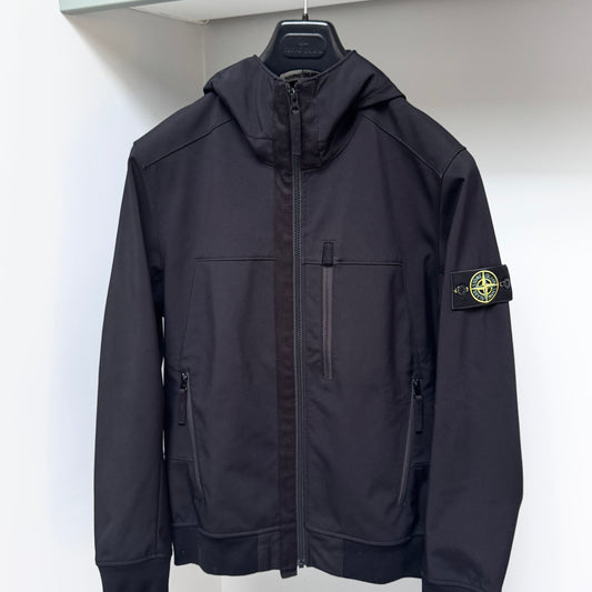 Stone Island Soft Shell-R Full Zip Badge Jacket - Medium ptp21”