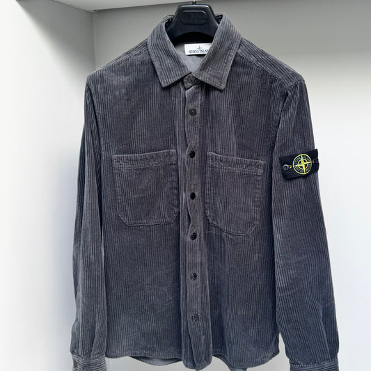 Stone Island Organic Cotton Corduroy Overshirt - Large ptp22.5”