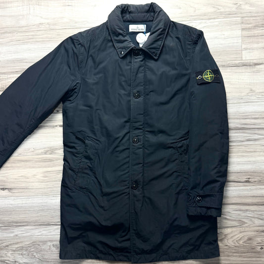Stone Island Micro Reps With Primaloft Insulation Technology Full Zip Badge Trench Jacket - Large ptp23”