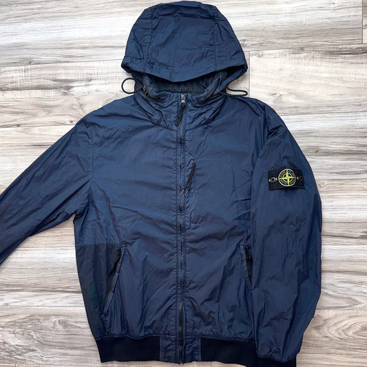 Stone Island Garment Dyed Crinkle Reps NY Badge Jacket