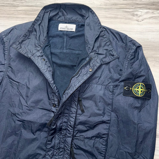 Stone Island Garment Dyed Crinkle Reps NY Full Zip Badge Jacket - Medium ptp21”