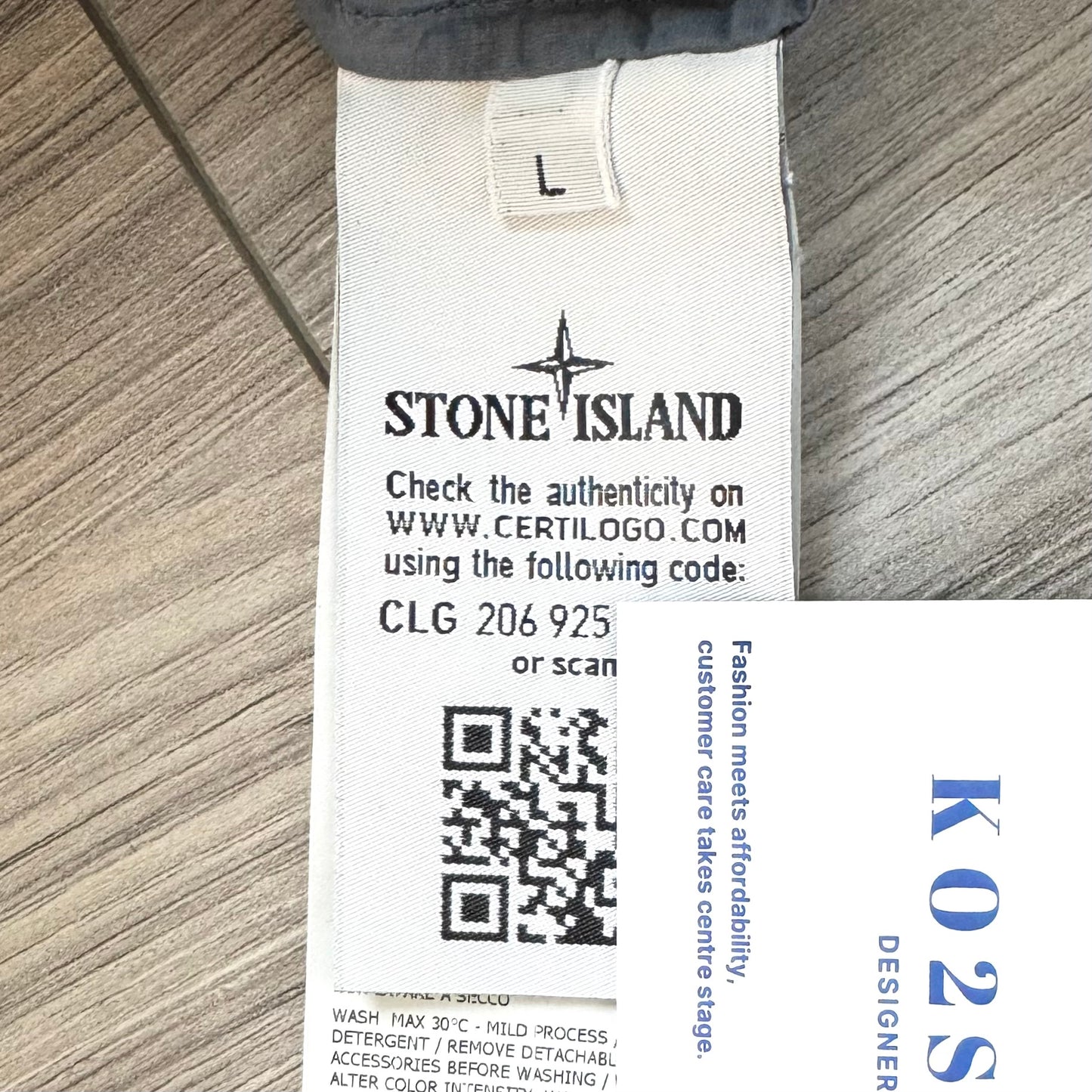 Stone Island Naslan Full Zip Shoulder Badge Overshirt - Large ptp22.5”