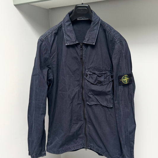 Stone Island Full Zip Badge Overshirt -XL ptp23”