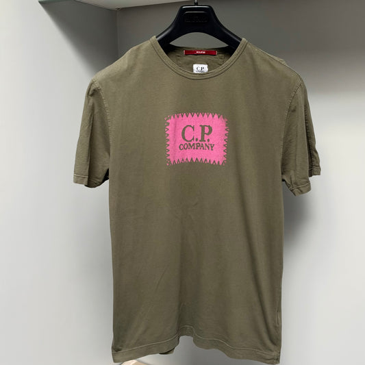 CP Company Green Logo T shirt - Medium
