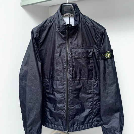 Stone Island Navy Blue Membrana 3L TC Full Zip Jacket - Large ptp22.5”