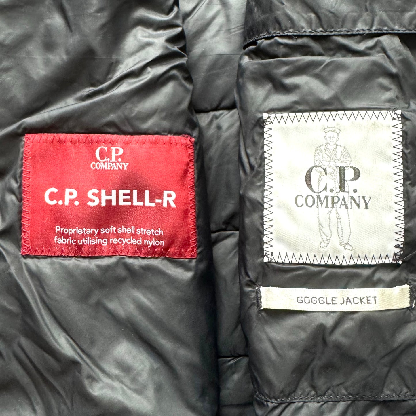 CP Company Mixed Shell-R Full Zip Goggle Gilet - Large