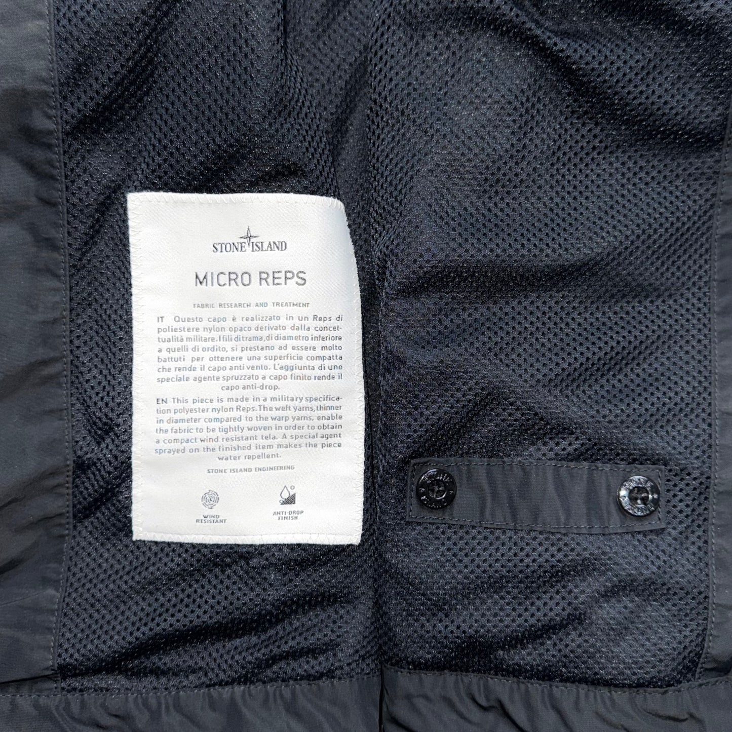 Stone Island Micro Reps Full Zip Badge Jacket - XL ptp24”