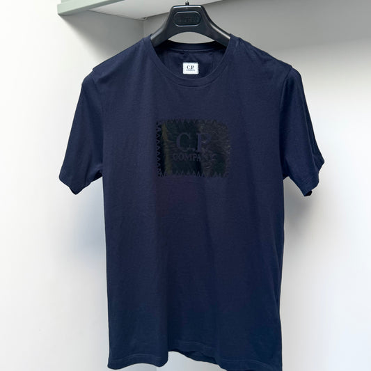 CP Company Navy Blue Logo T shirt - Small