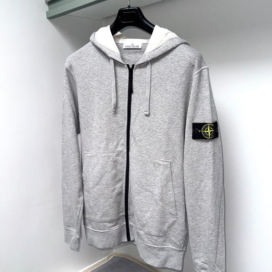 Stone Island Full Zip Badge Hoodie - XL ptp23.5”