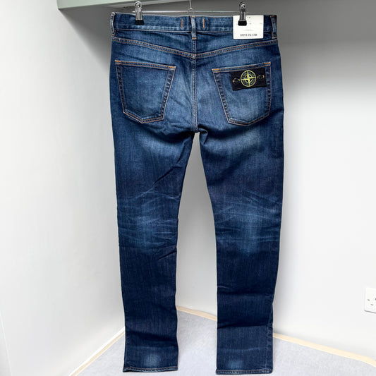 Stone Island Blue Denim Jeans - 32W 34L Slim Fit