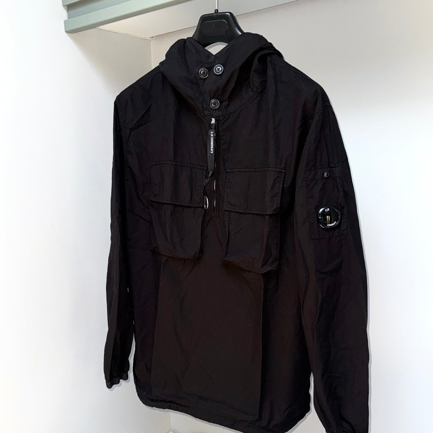 CP Company Hooded Cotton Ripstop Pullover Lens Smock - Medium ptp21.5”