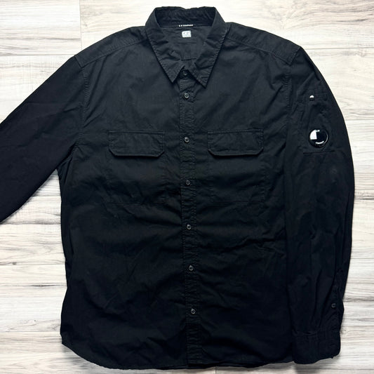 CP Company Gabardine Button Up Lens Overshirt - XXL ptp24”